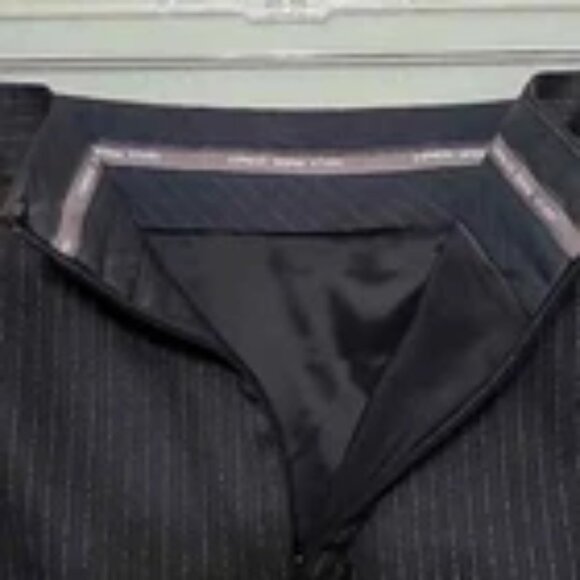 EXPRESS Design Studio Women's Black with Silver Stripes Pencil Skirt - Size 8 - Picture 9 of 9